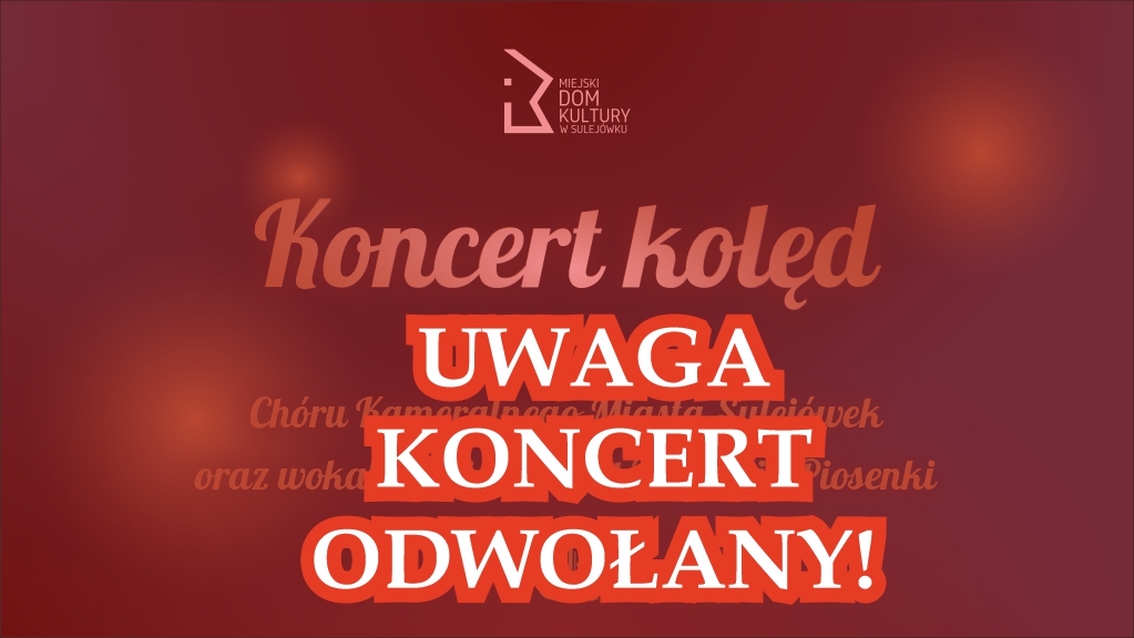 koncert odwołany